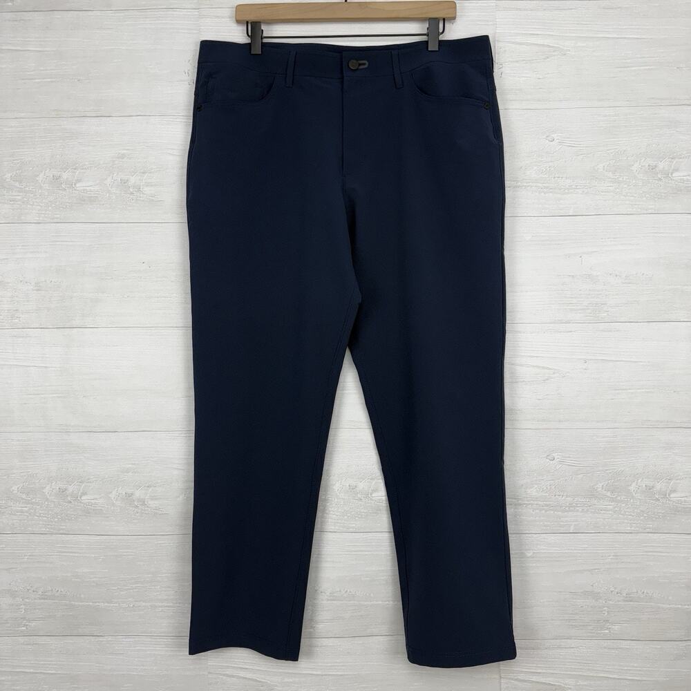 Public Rec Pants Men 36x30 Navy Workday Performance‎ Stretch Athletic Chino Golf